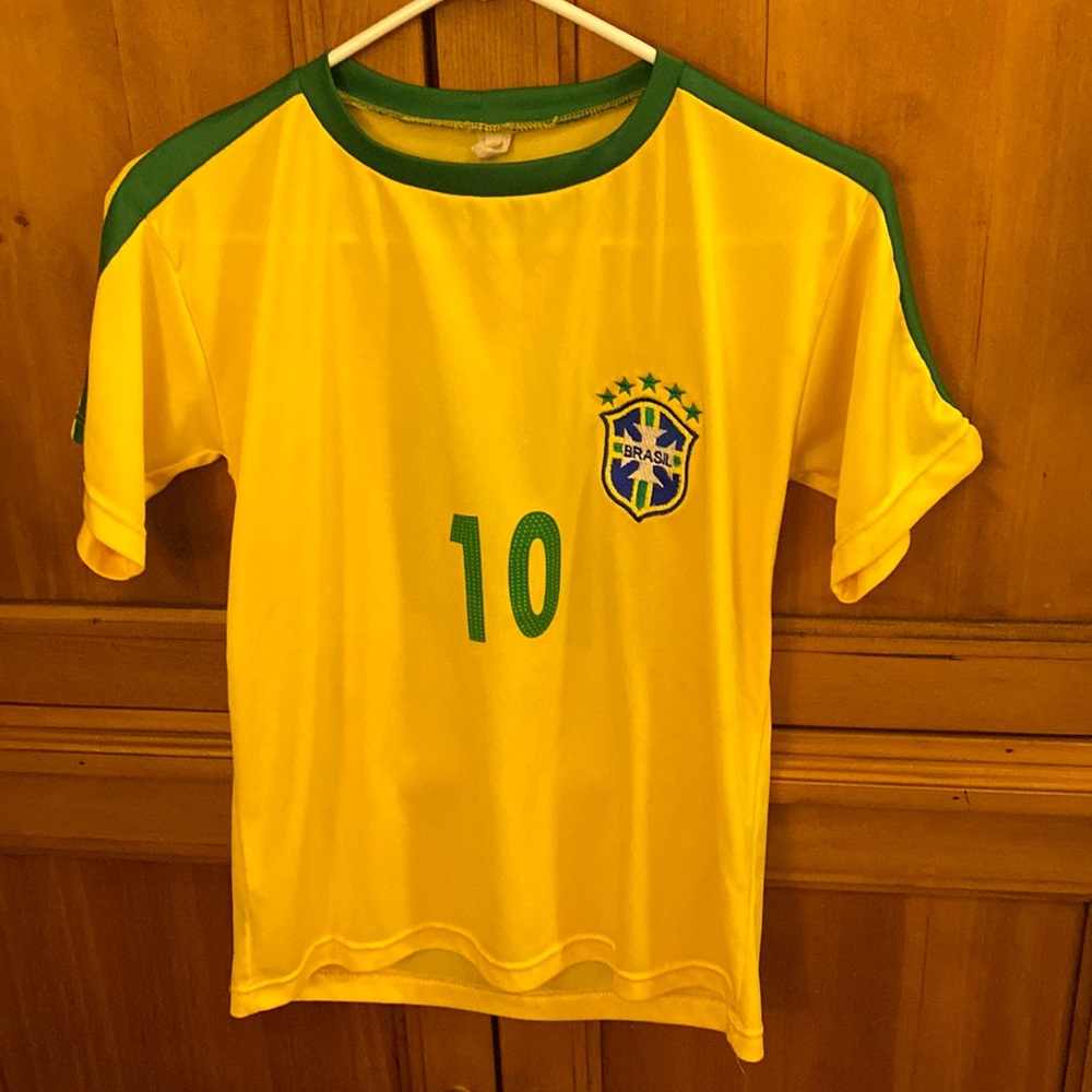 Brazil soccer jersey #10 Pelle/Neymar